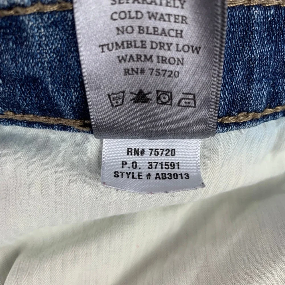 BKE Ryan Straight‎ Leg Jeans Men's 34S Blue Denim 100% Cotton Western Stretch